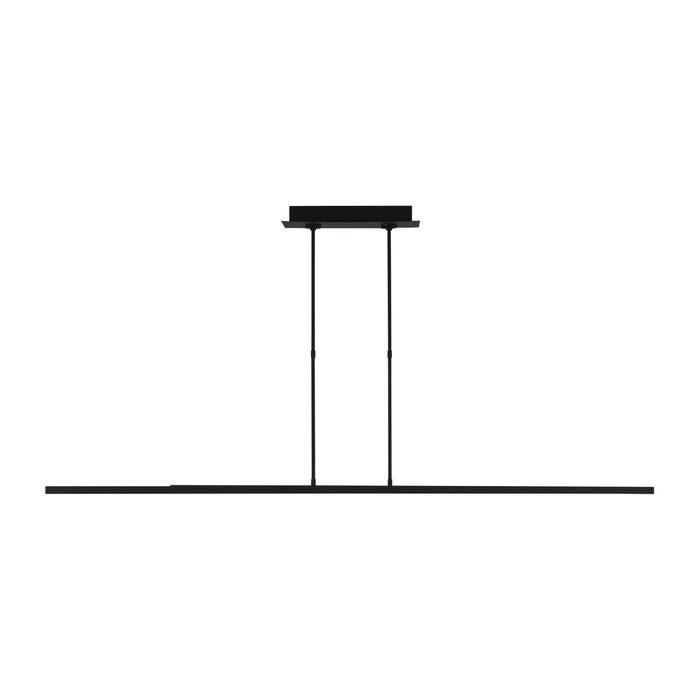 Visual Comfort Modern 700LSSTG260B-LED927 LED Linear Suspension, Nightshade Black