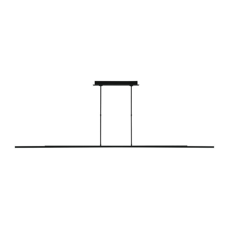 Visual Comfort Modern 700LSSTG284B-LED927 LED Linear Suspension, Nightshade Black