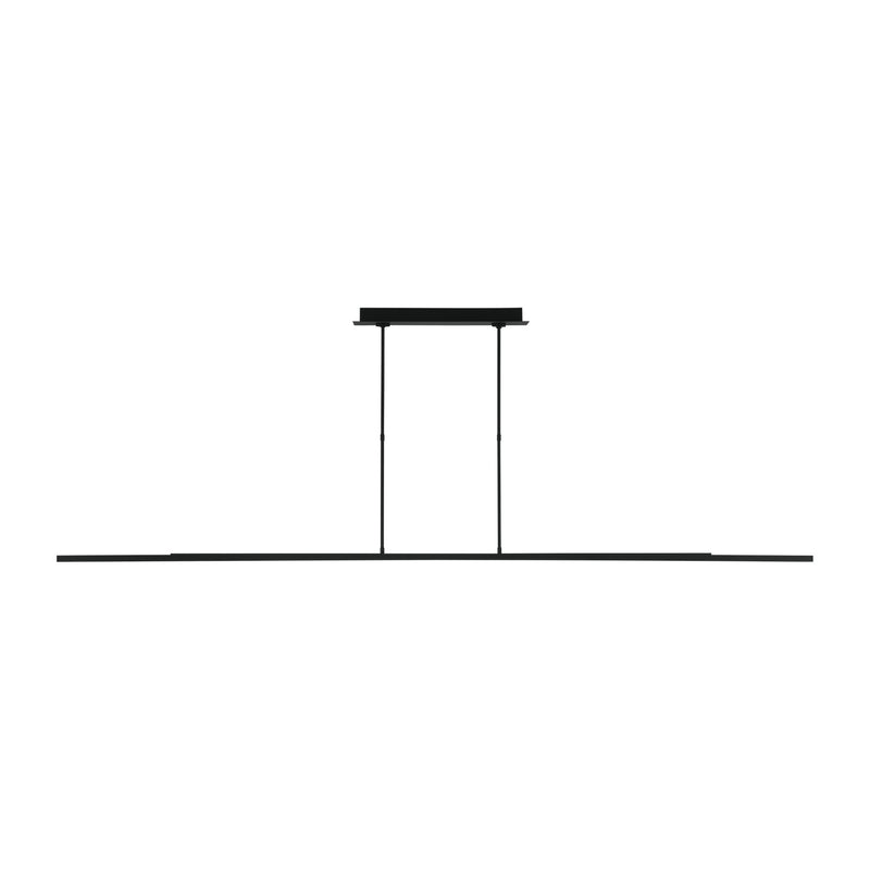 Visual Comfort Modern 700LSSTG284B-LED927-277 LED Linear Suspension, Nightshade Black