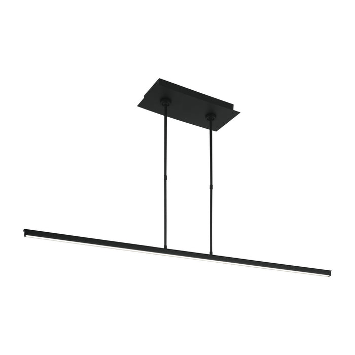 Visual Comfort Modern 700LSSTG48B-LED927 LED Linear Suspension, Nightshade Black
