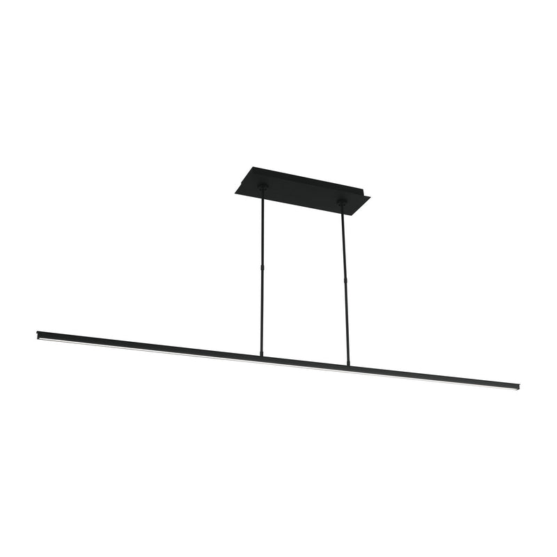 Visual Comfort Modern 700LSSTG72B-LED927 LED Linear Suspension, Nightshade Black