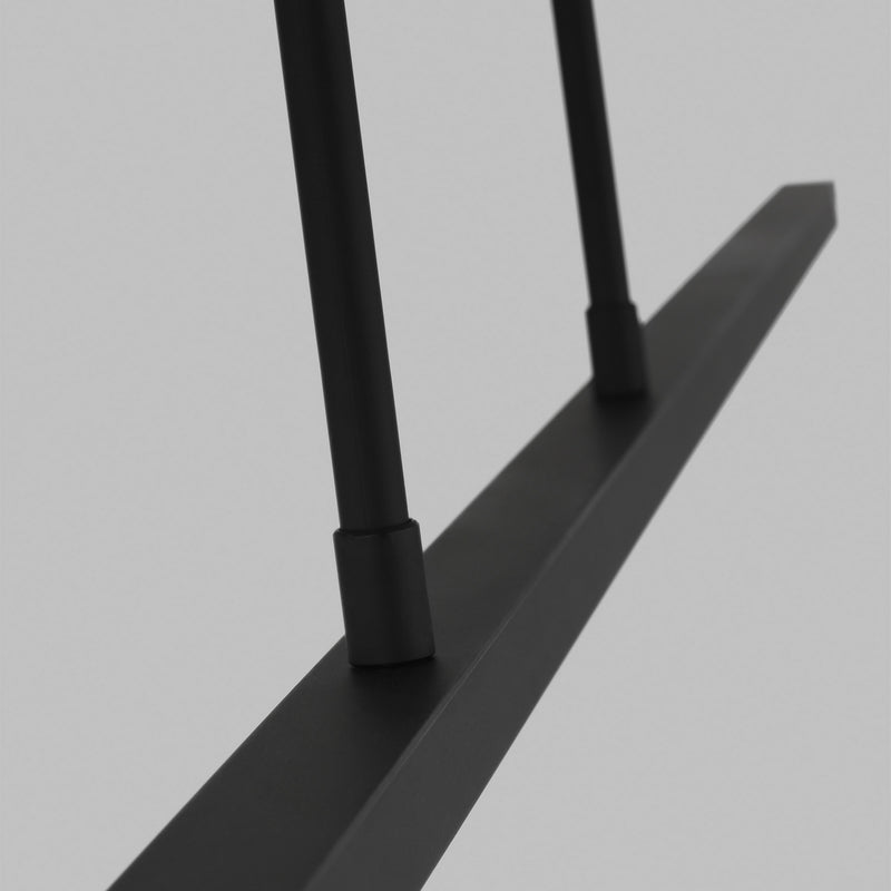 Visual Comfort Modern 700LSSTG72B-LED927 LED Linear Suspension, Nightshade Black