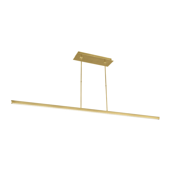 Visual Comfort Modern 700LSSTG72NB-LED927 LED Linear Suspension, Natural Brass