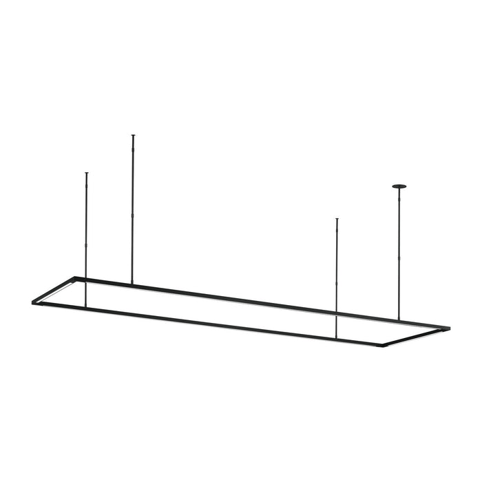 Visual Comfort Modern 700LSSTG84B-LED927 LED Linear Suspension, Nightshade Black