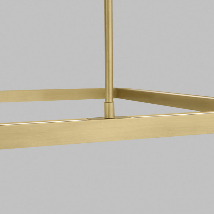 Visual Comfort Modern 700LSSTG84NB-LED927 LED Linear Suspension, Natural Brass