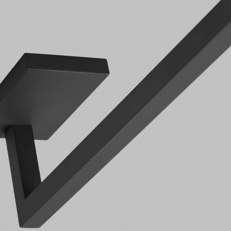 Visual Comfort Modern 700WSSTG48B-LED927 LED Wall Sconce, Nightshade Black