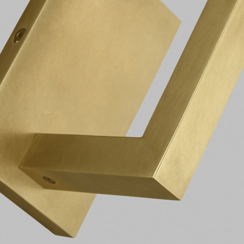 Visual Comfort Modern 700WSSTG36NB-LED927-277 LED Wall Sconce, Natural Brass