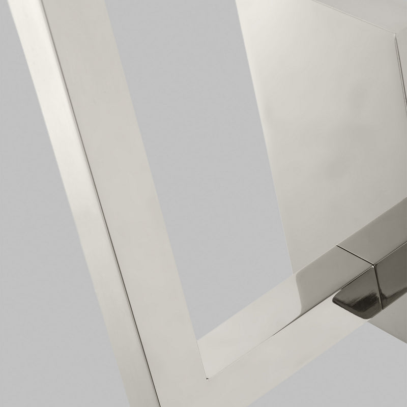 Visual Comfort Modern 700WSSTG36N-LED927 LED Wall Sconce, Polished Nickel