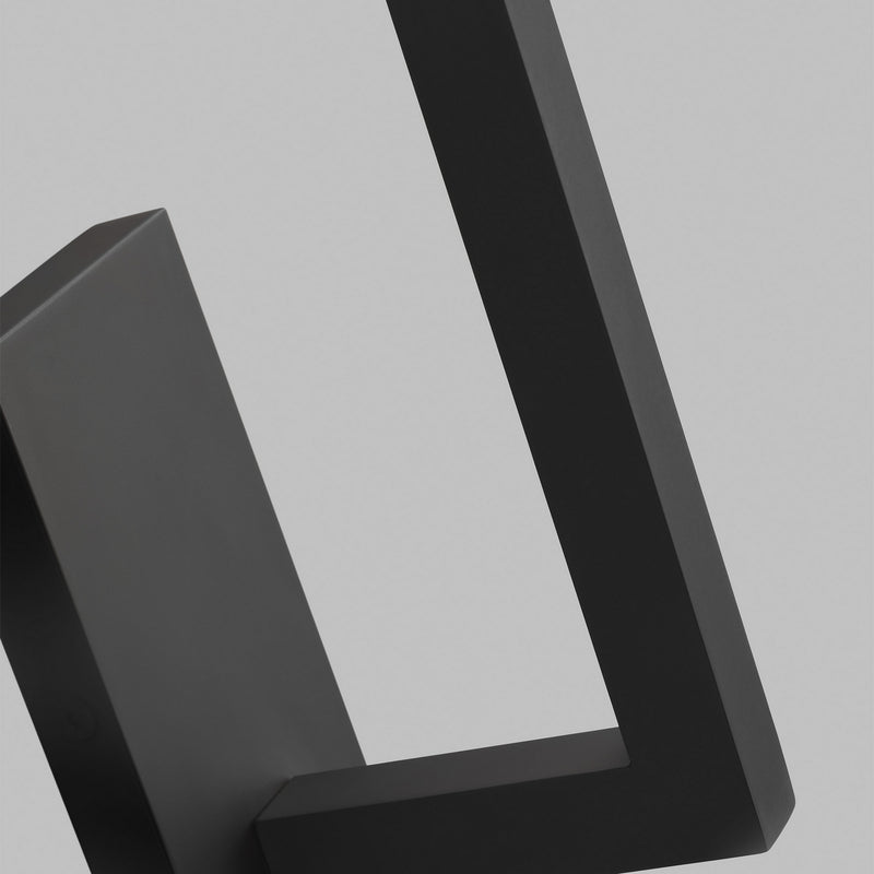 Visual Comfort Modern 700WSSTG24B-LED927 LED Wall Sconce, Nightshade Black