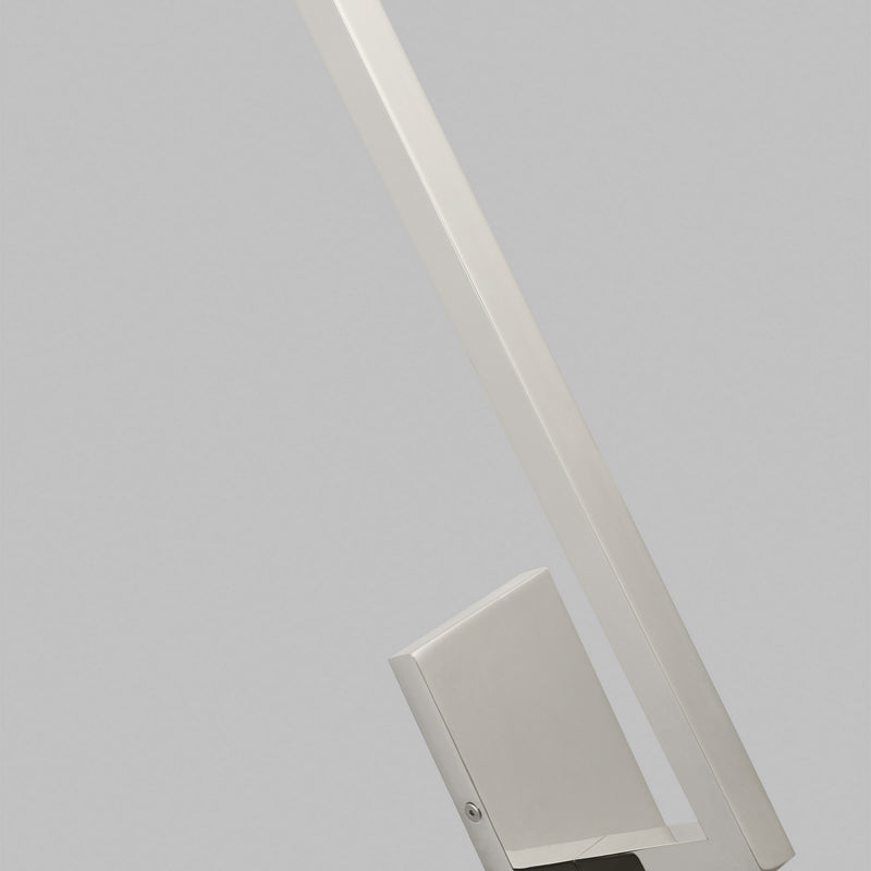 Visual Comfort Modern 700WSSTG63N-LED927-277 LED Wall Sconce, Polished Nickel