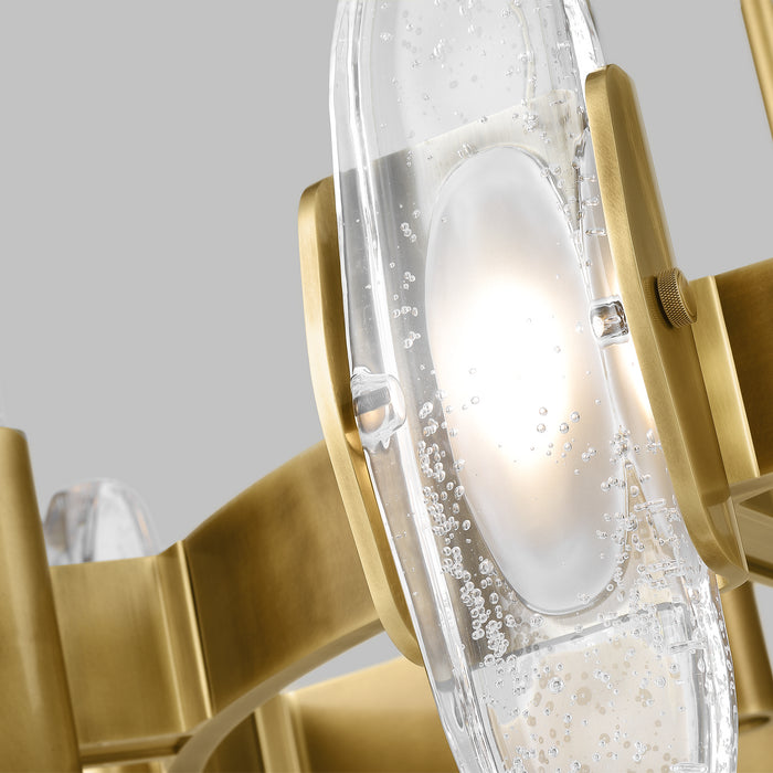 Visual Comfort Modern 700WYT8BR-LED927 LED Chandelier, Plated Brass