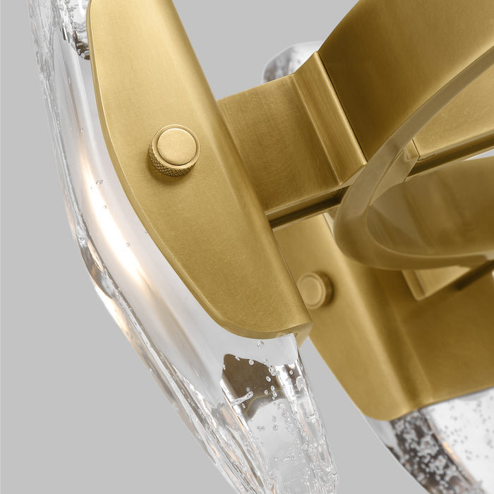 Visual Comfort Modern 700WYT6MBR-LED927 LED Chandelier, Plated Brass