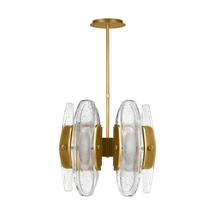 Visual Comfort Modern 700WYT6BR-LED927 LED Chandelier, Plated Brass