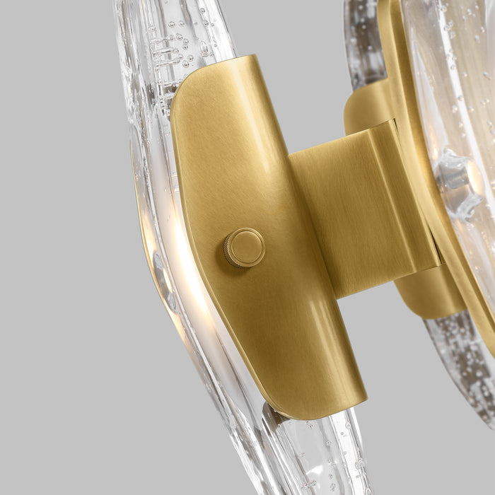 Visual Comfort Modern 700WYT12BR-LED927 LED Chandelier, Plated Brass