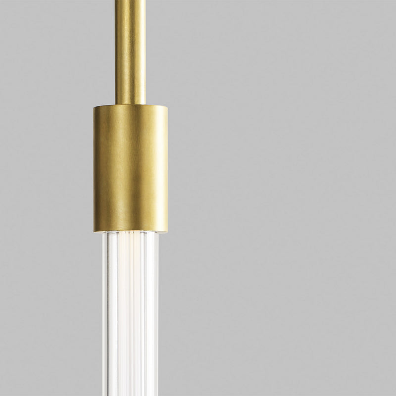 Visual Comfort Modern 700TDPHB21NB-LED927 LED Pendant, Natural Brass