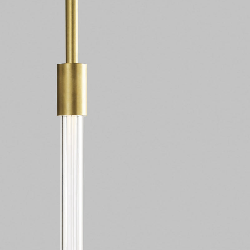 Visual Comfort Modern 700TDPHB21NB-LED927-277 LED Pendant, Natural Brass