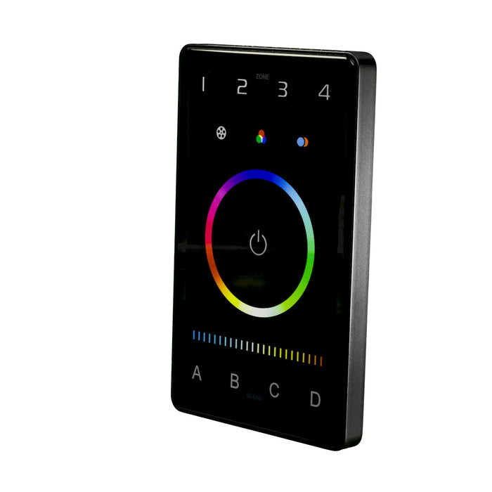 American Lighting CTRLW-DMXB-RGBTW-4Z Control Touch Panel, Black