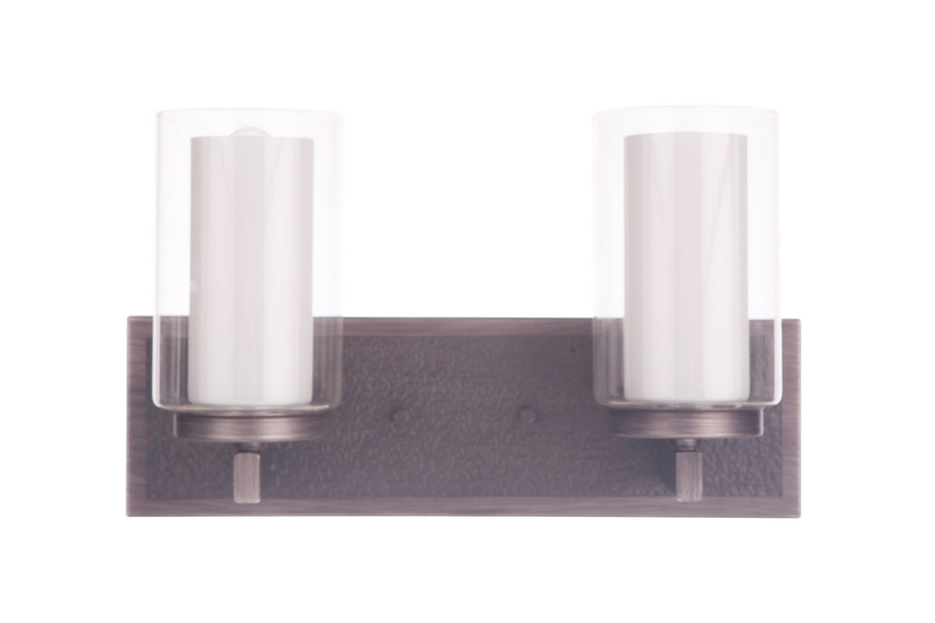 Craftmade 11615NIVNI2 Two Light Vanity, Natural Iron/Vintage Iron