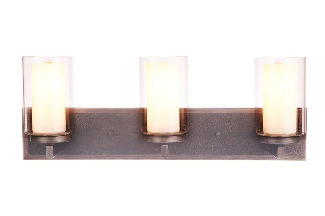 Craftmade 11624NIVNI3 Three Light Vanity, Natural Iron/Vintage Iron