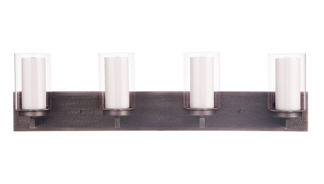 Craftmade 11633NIVNI4 Four Light Vanity, Natural Iron/Vintage Iron