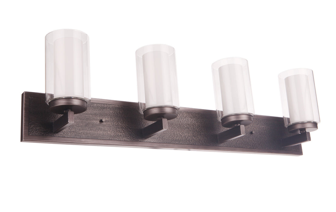 Craftmade 11633NIVNI4 Four Light Vanity, Natural Iron/Vintage Iron