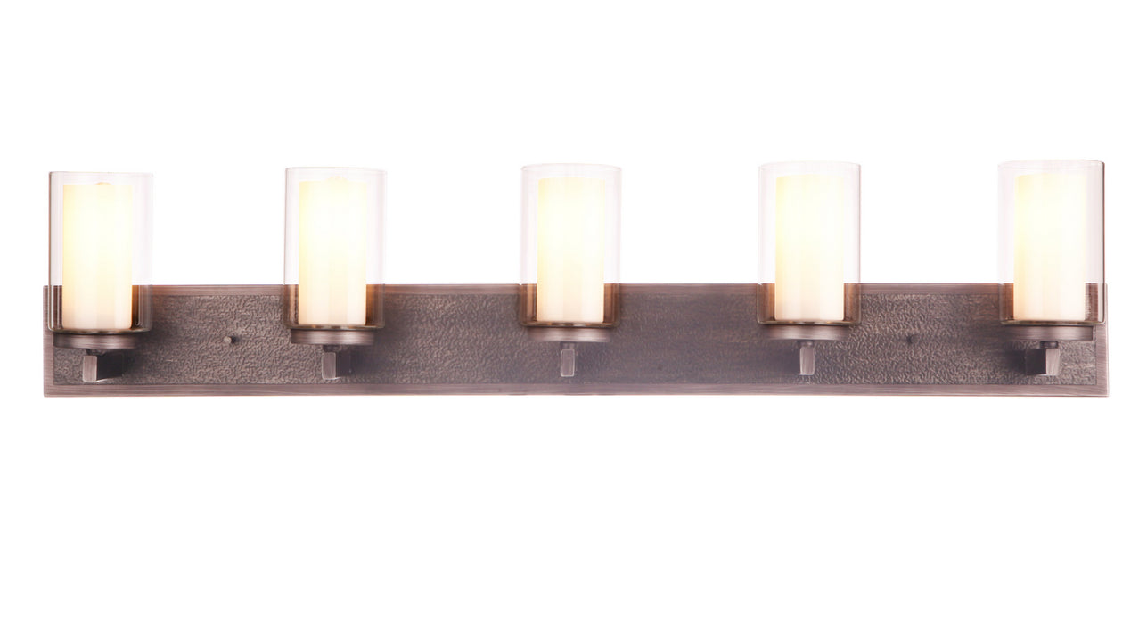 Craftmade 11642NIVNI5 Five Light Vanity, Natural Iron/Vintage Iron