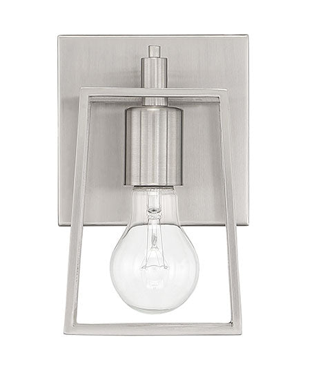 Craftmade 12105BNK1 One Light Wall Sconce, Brushed Polished Nickel