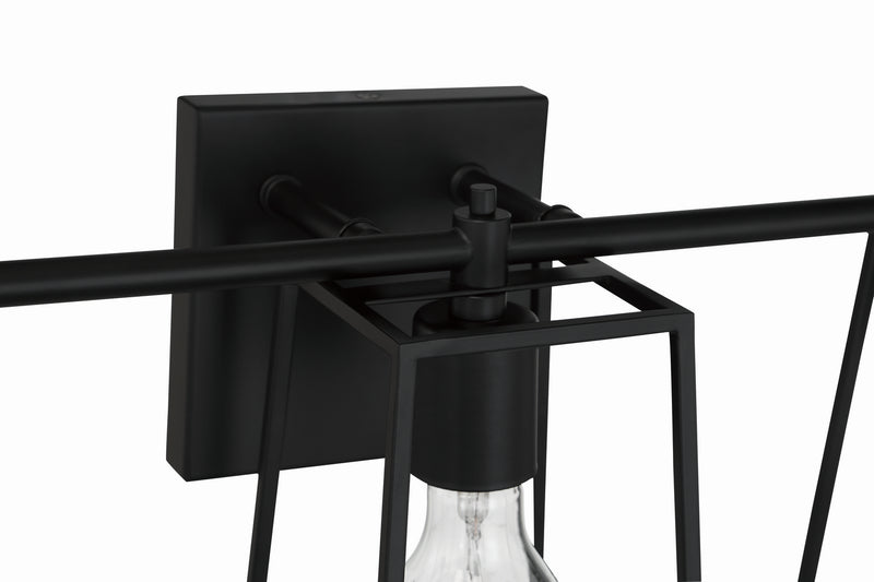 Craftmade 12123FB3 Three Light Vanity, Flat Black