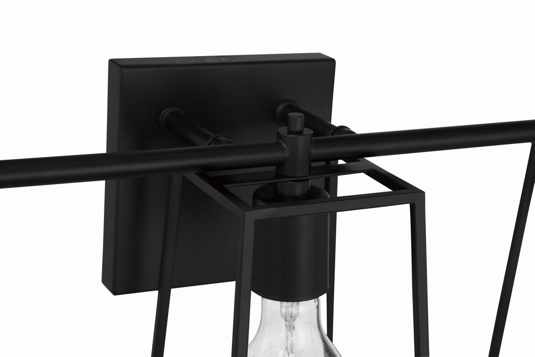 Craftmade 12123FB3 Three Light Vanity, Flat Black