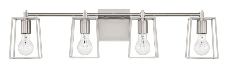 Craftmade 12132BNK4 Four Light Vanity, Brushed Polished Nickel