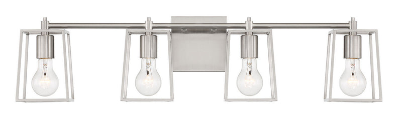 Craftmade 12132BNK4 Four Light Vanity, Brushed Polished Nickel