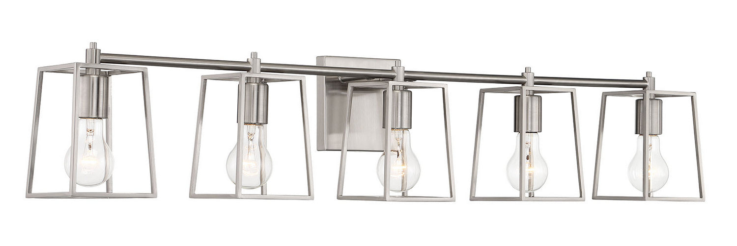 Craftmade 12141BNK5 Five Light Vanity, Brushed Polished Nickel