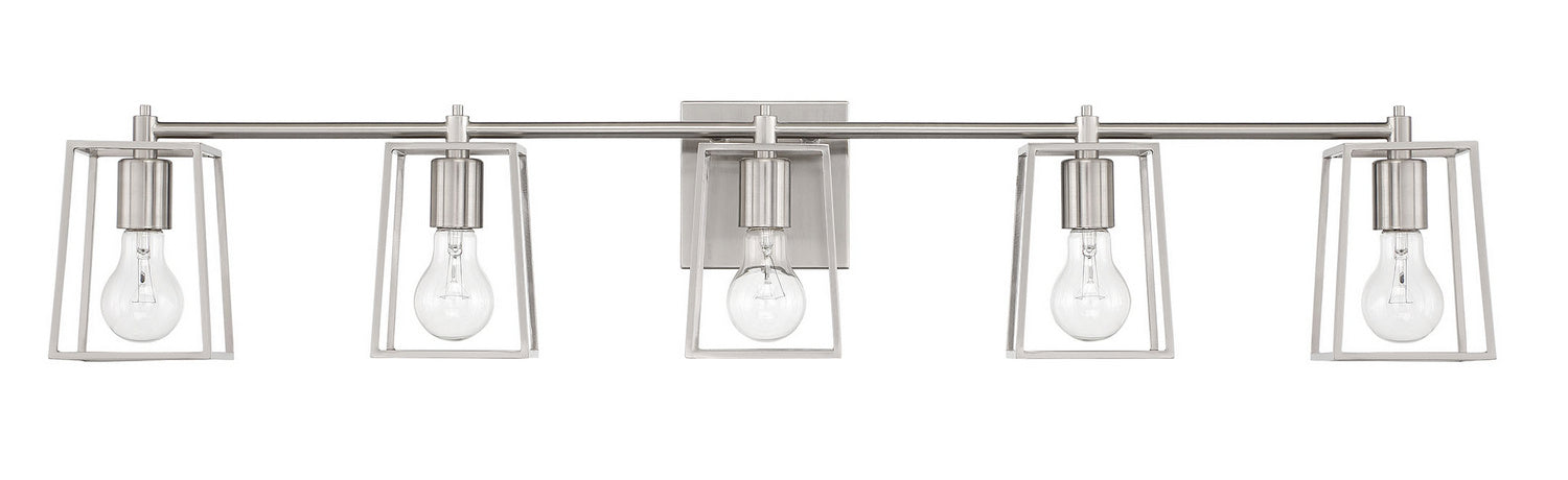 Craftmade 12141BNK5 Five Light Vanity, Brushed Polished Nickel