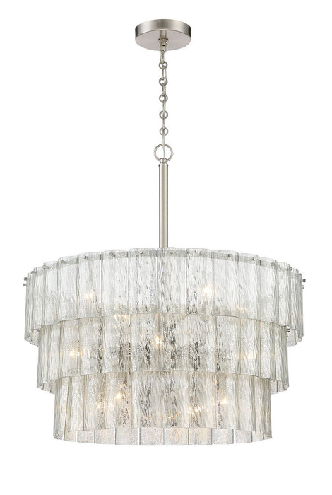 Craftmade 48690-BNK 12 Light Pendant, Brushed Polished Nickel