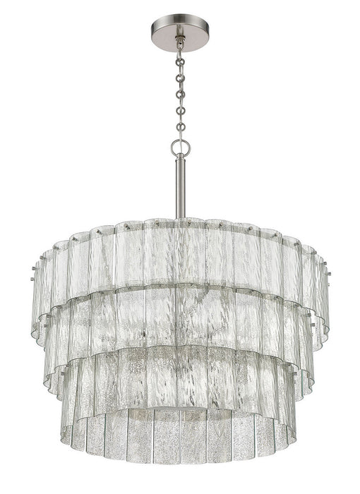 Craftmade 48690-BNK 12 Light Pendant, Brushed Polished Nickel