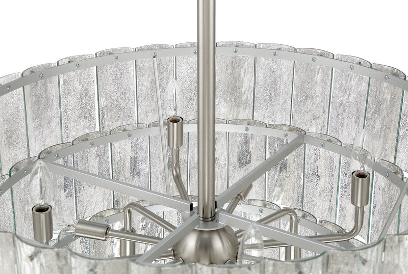 Craftmade 48690-BNK 12 Light Pendant, Brushed Polished Nickel