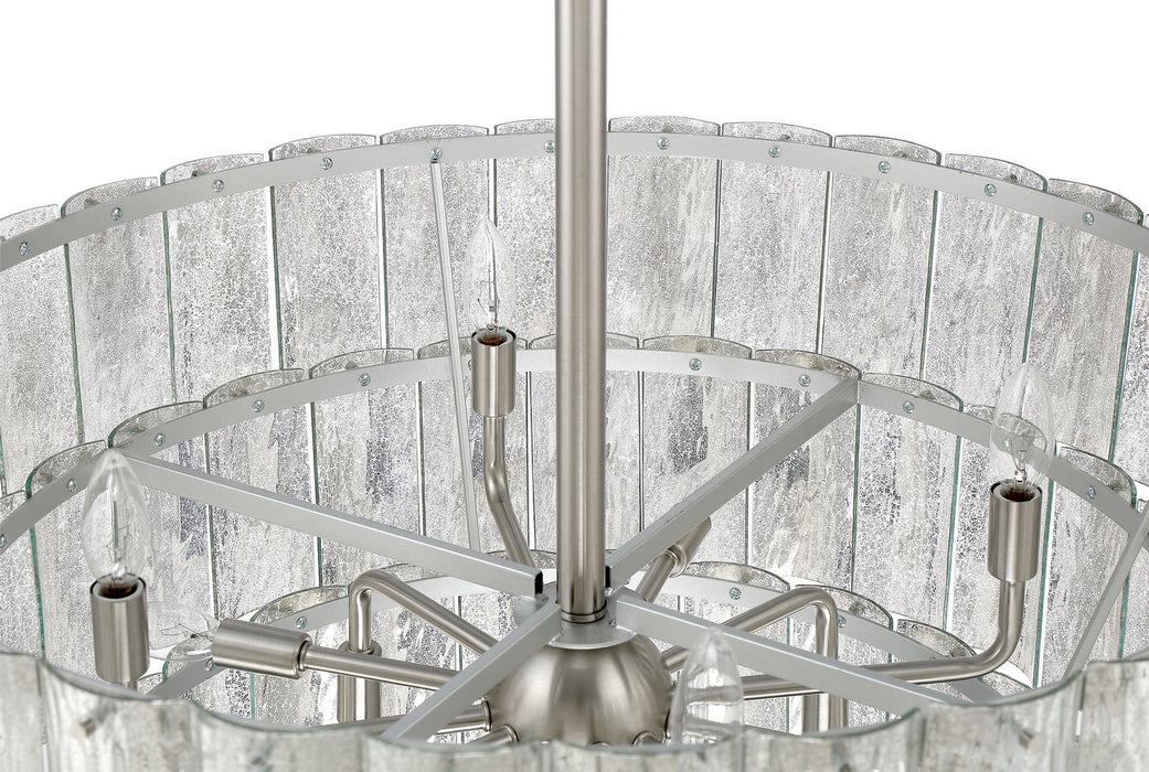 Craftmade 48690-BNK 12 Light Pendant, Brushed Polished Nickel
