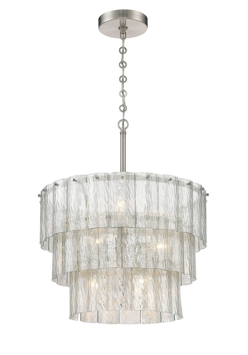 Craftmade 48694-BNK Nine Light Pendant, Brushed Polished Nickel
