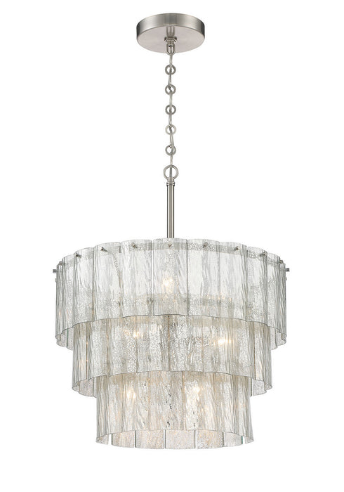 Craftmade 48694-BNK Nine Light Pendant, Brushed Polished Nickel