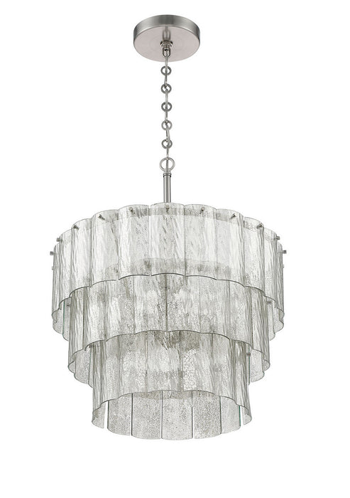 Craftmade 48694-BNK Nine Light Pendant, Brushed Polished Nickel