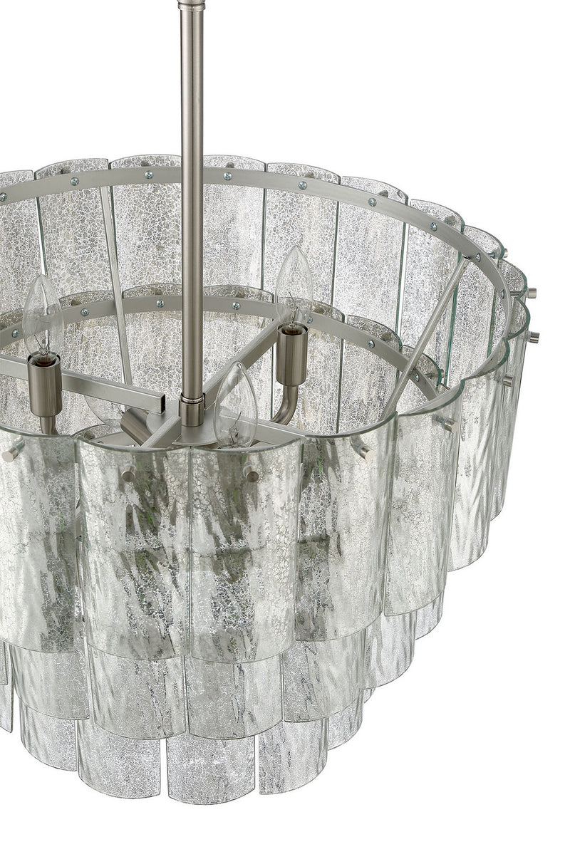 Craftmade 48694-BNK Nine Light Pendant, Brushed Polished Nickel