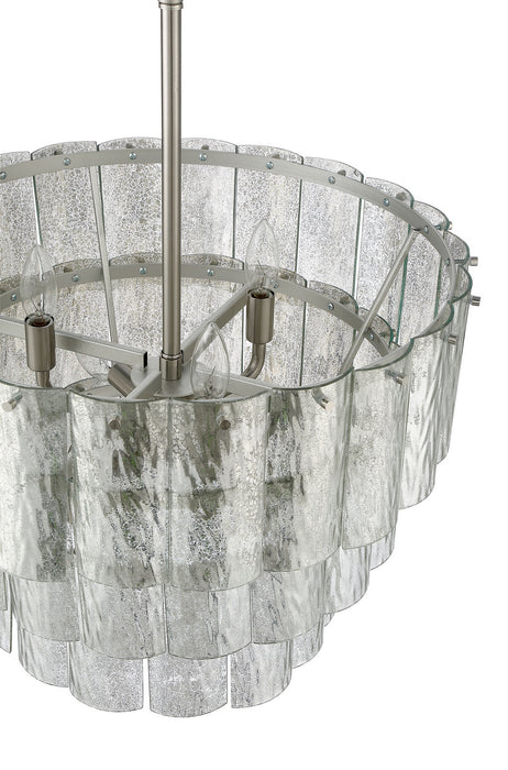 Craftmade 48694-BNK Nine Light Pendant, Brushed Polished Nickel