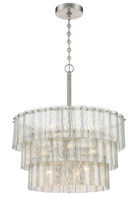 Craftmade 48696-BNK Nine Light Pendant, Brushed Polished Nickel