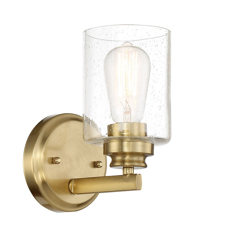 Craftmade 50501-SB One Light Wall Sconce, Satin Brass