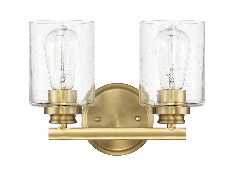 Craftmade 50502-SB Two Light Vanity, Satin Brass