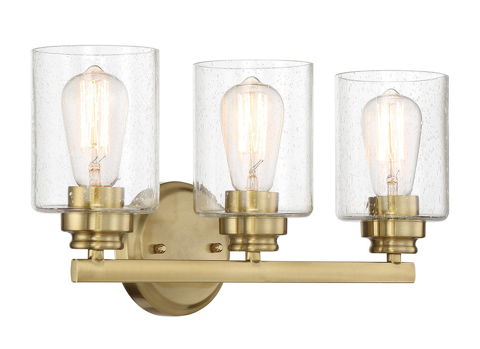 Craftmade 50503-SB Three Light Vanity, Satin Brass