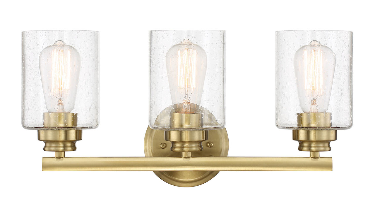 Craftmade 50503-SB Three Light Vanity, Satin Brass