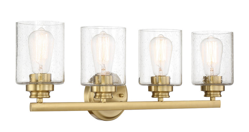 Craftmade 50504-SB Four Light Vanity, Satin Brass