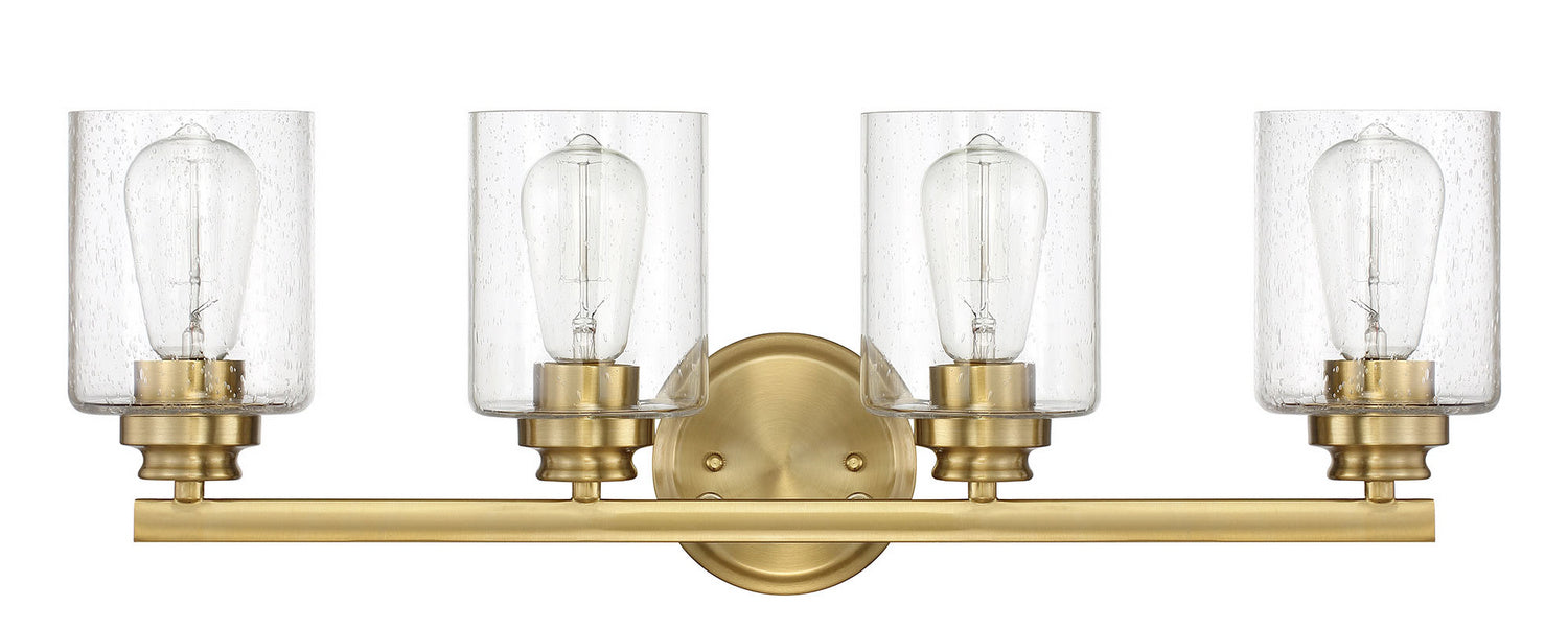Craftmade 50504-SB Four Light Vanity, Satin Brass