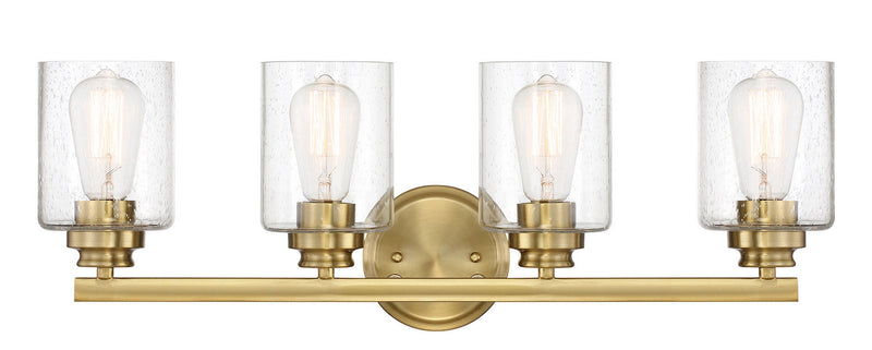 Craftmade 50504-SB Four Light Vanity, Satin Brass